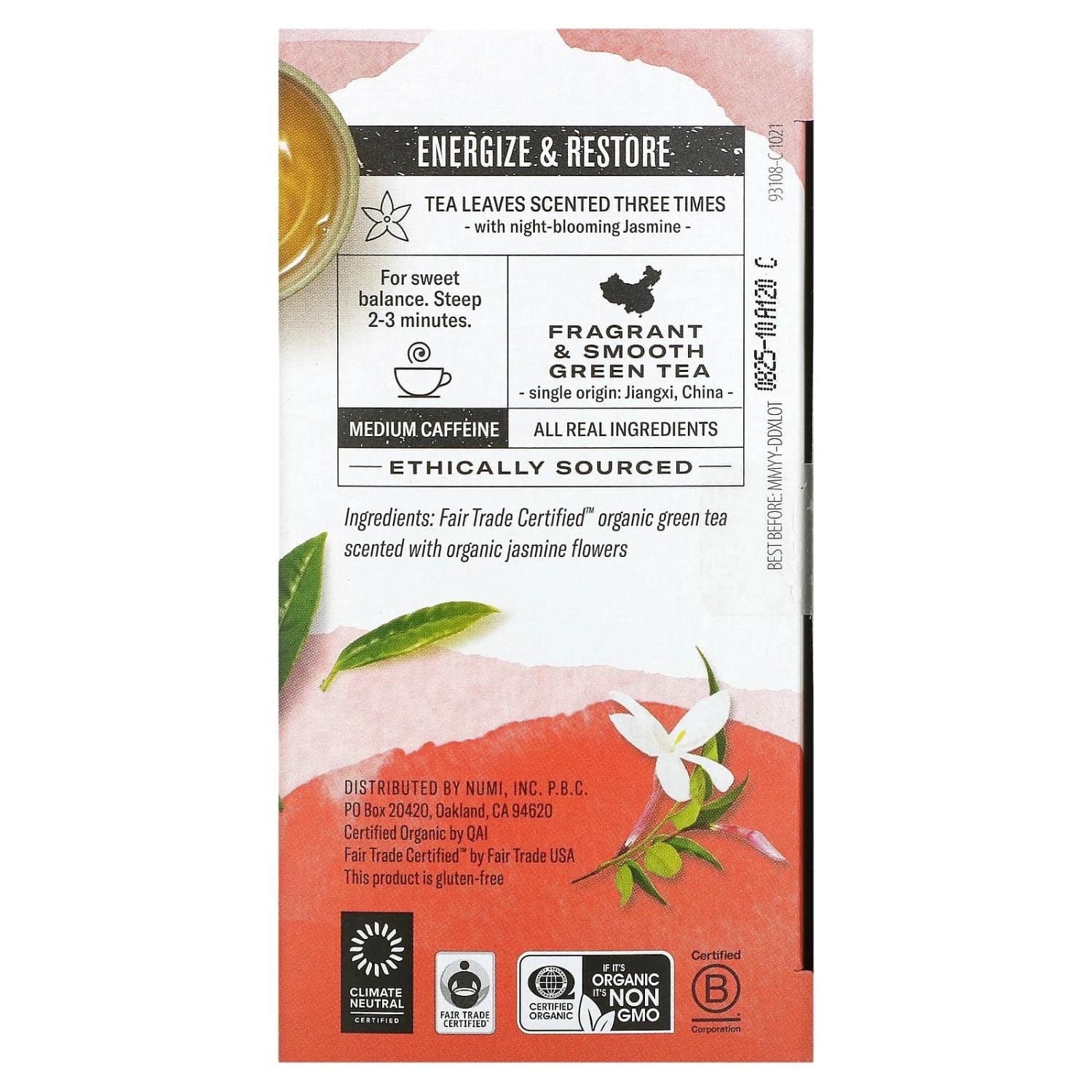 NUMI JASMINE GREEN TEA 2 NUMI JASMINE GREEN TEA - Image 2