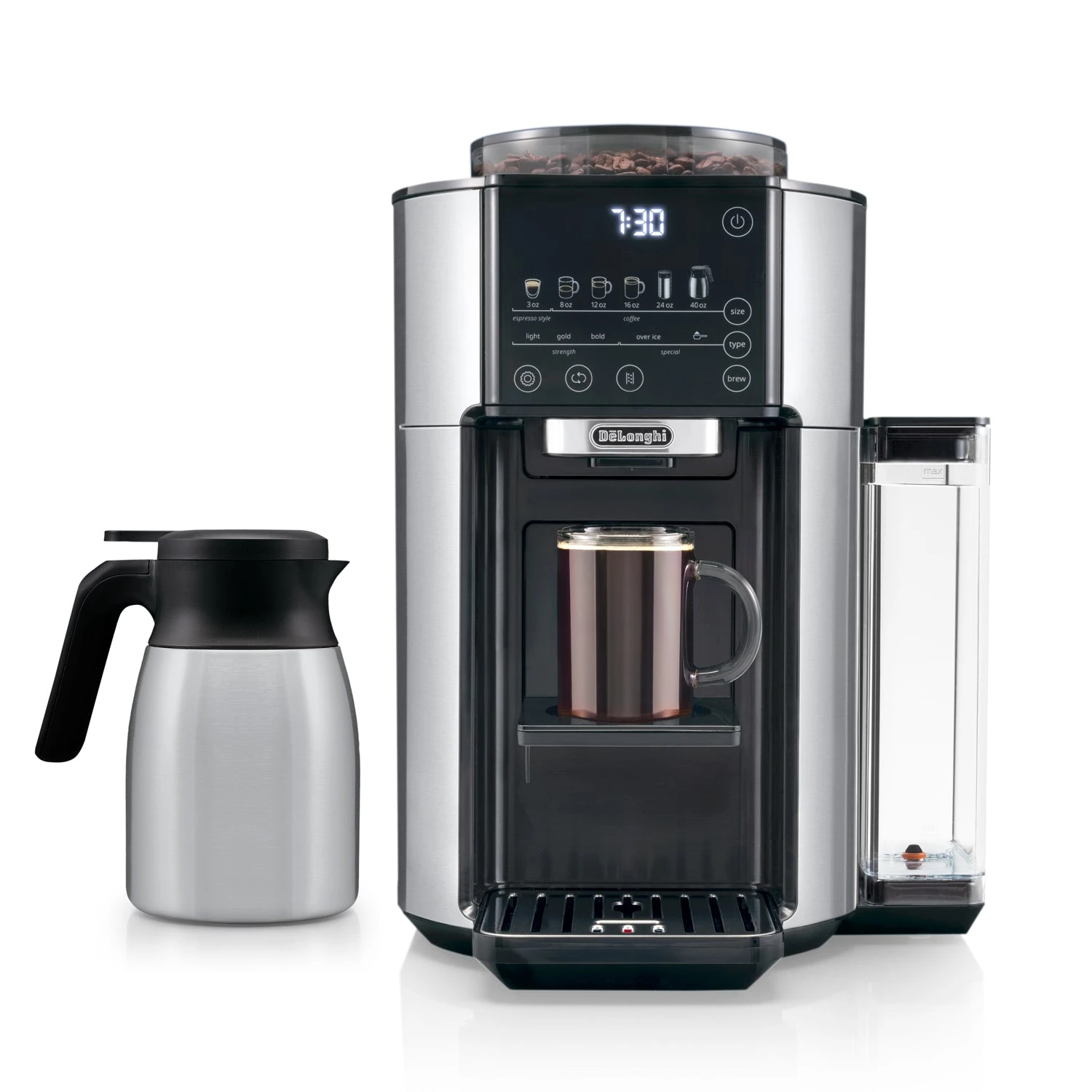 De'Longhi TrueBrew Automatic Coffee Machine - Stainless With Thermal Carafe - CAM51035M 1 De'Longhi TrueBrew Automatic Coffee Machine - Stainless With Thermal Carafe - CAM51035M
