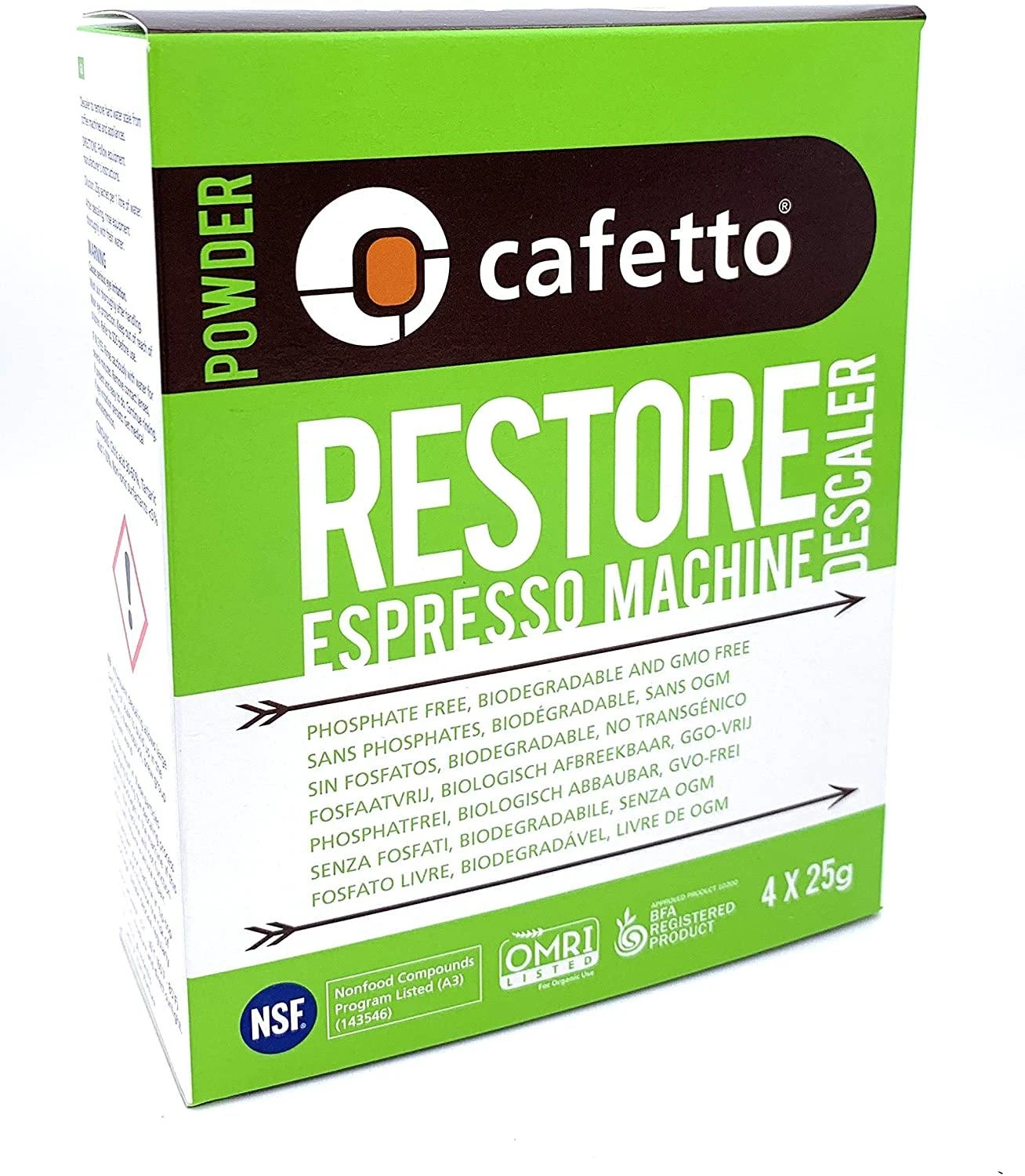 Accessories Cafetto Espresso Machine Descaler (4 X 25g Sachet) E28303-1 1 Accessories Cafetto Espresso Machine Descaler (4 X 25g Sachet) E28303-1