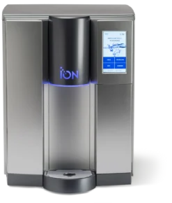 ION 400 Hot Cold Sparkling Filtered Water Dispenser Titanium W/Charco