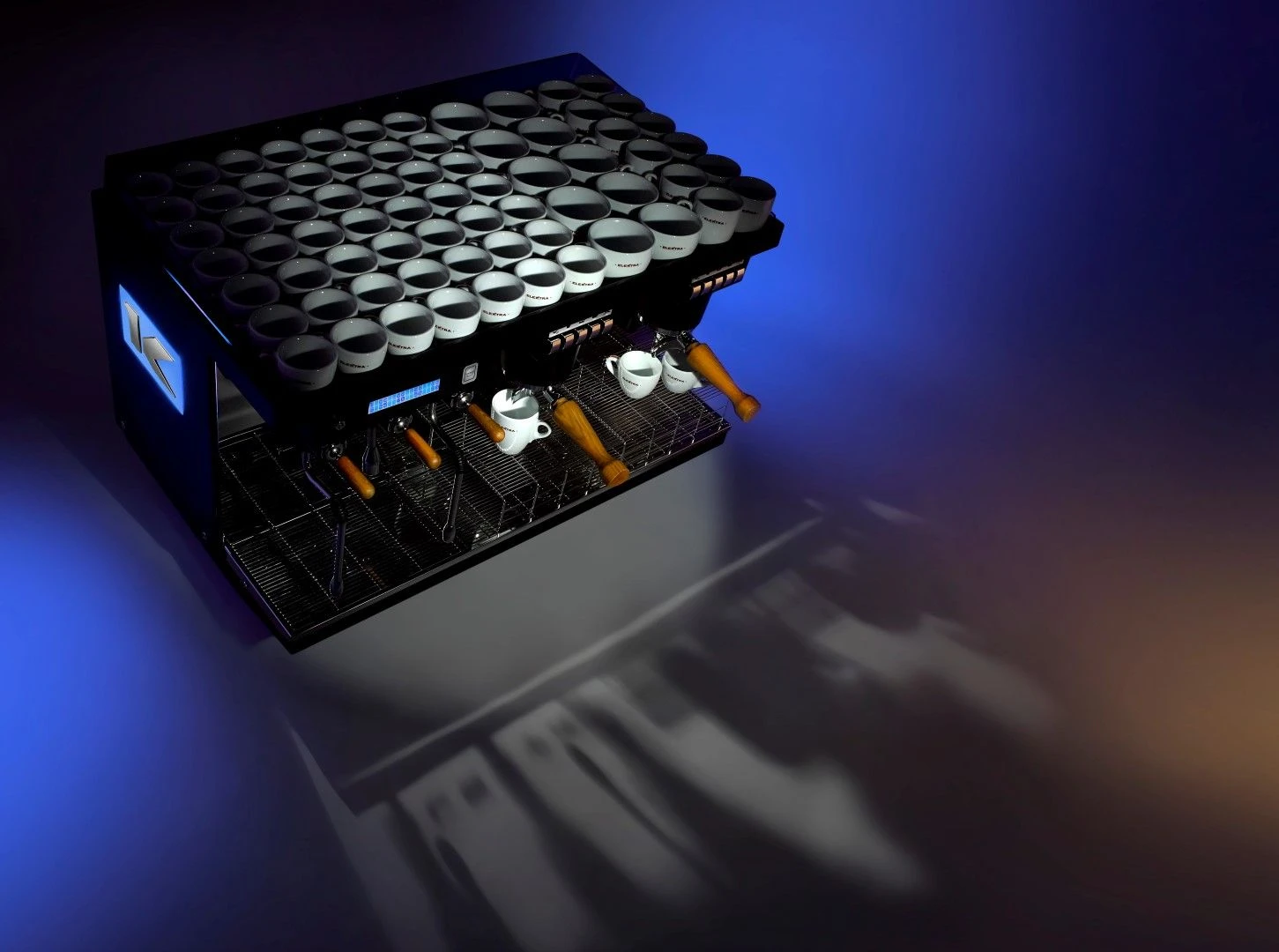 Elektra KUP 2-Group Espresso Machine - Black 4 Elektra KUP 2-Group Espresso Machine - Black - Image 4