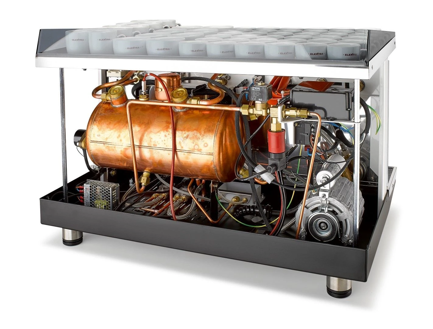 Elektra KUP 2-Group Espresso Machine - Black 5 Elektra KUP 2-Group Espresso Machine - Black - Image 5